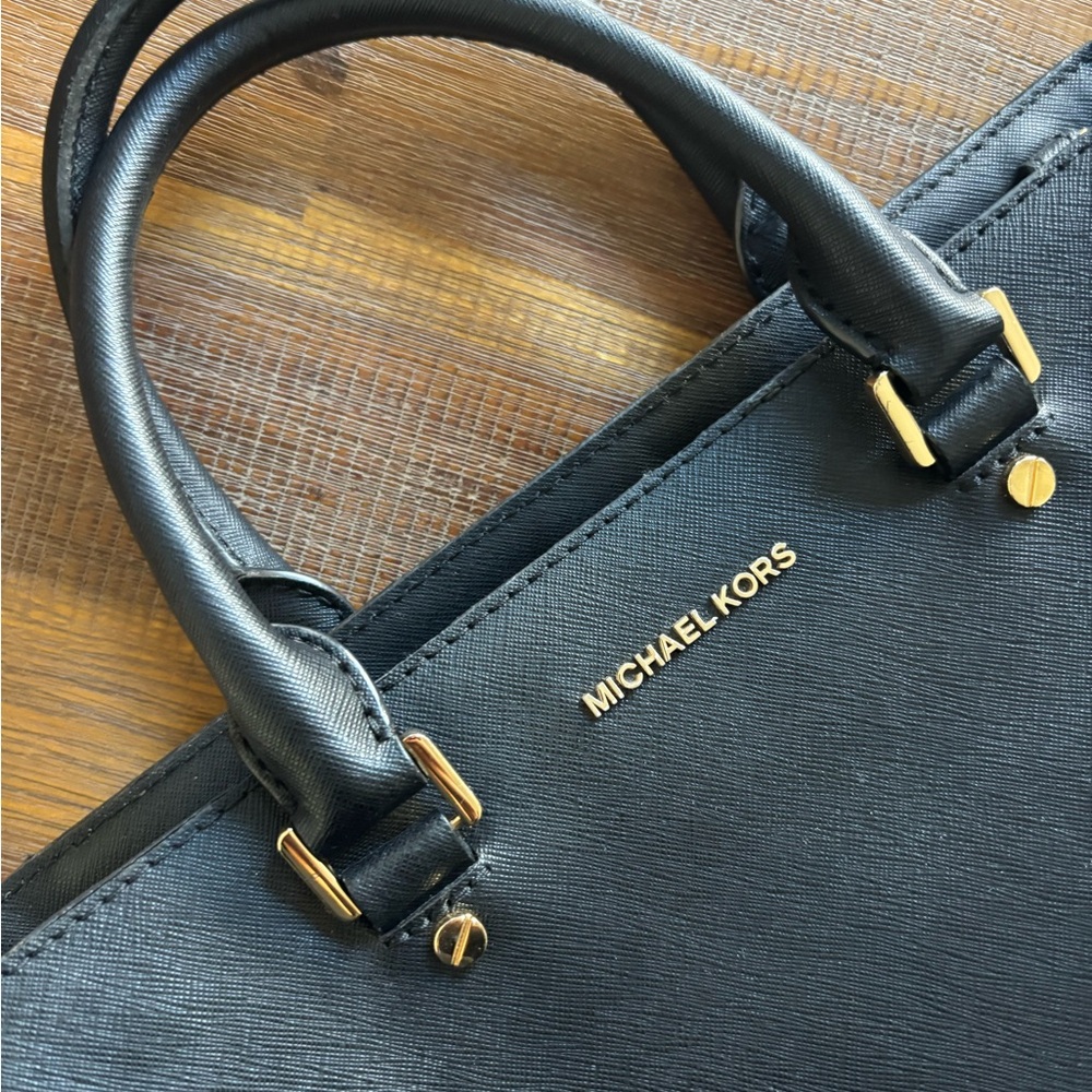 Michael Kors Black Leather Handbag